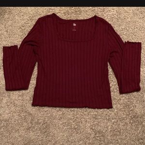 Burgundy longsleeve